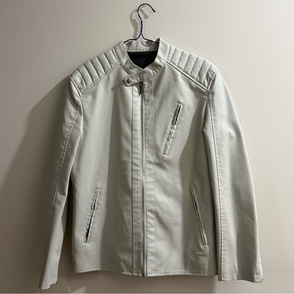 Men's faux Cream Jacket
